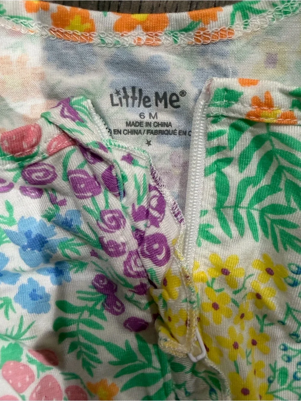 Floral Bamboo Footed Pajamas - Multi Floral Colors
